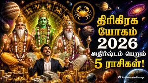 12 ஆண்டுகள் கழித்து கடகத்தில் உருவாகும் திரிகிரக யோகம்: இந்த 5 ராசிக்கு டபுள் ஜாக்பாட் அடிக்கப்போகுது..!