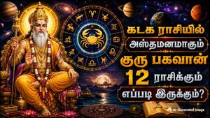 கடக ராசியில் அஸ்தமனமாகும் குரு பகவான்: இன்று முதல் 12 ராசிக்கும் எப்படி இருக்கும் தெரியுமா? 
