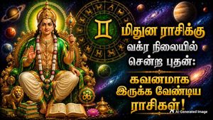 மிதுன ராசிக்கு வக்ர நிலையில் சென்ற புதன்: இன்று முதல் இந்த 3 ராசிக்காரங்க உஷாரா இருக்கணும்..