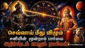 செவ்வாய் மீது விழும் சனியின் மூன்றாம் பார்வை: ஆகஸ்ட் வரை இந்த 4 ராசிக்கு அதிர்ஷ்ட காத்து வீசும்..