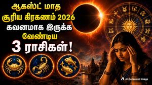 ஆகஸ்ட் மாதம் நிகழும் ஆண்டின் 2-வது சூரிய கிரகணம்: இந்த 3 ராசிக்காரங்க எச்சரிக்கையா இருக்கணும்!