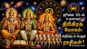 ஜூலை 16-ல் உருவாகும் திரிகிரக யோகம்: இந்த 4 ராசிக்காரர்களின் அதிர்ஷ்ட கதவு திறக்கப்போகுது...