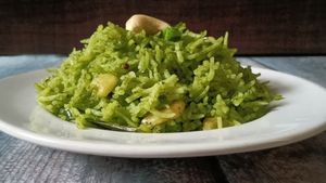 ஹரியாலி வெஜ் புலாவ் ரெசிபி - ட்ரை பண்ணி பாருங்க - பிரியாணியை விட சூப்பரா இருக்கும் 