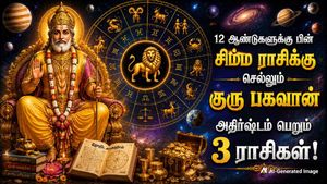 12 ஆண்டுகள் கழித்து சிம்ம ராசிக்கு செல்லும் குருபகவான்: அக்டோபர் முதல் இந்த 3 ராசிகளின் கஷ்டங்கள் தீர போகுது!