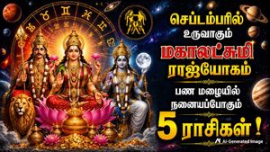 செப்டம்பரில் உருவாகும் மகாலட்சுமி ராஜயோகம்: இந்த 5 ராசிக்காரர்களை செல்வந்தராக்கப் போகுது.! உங்க ராசி என்ன?