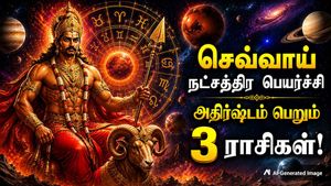 ராகுவின் நட்சத்திரத்துக்கு செல்லும் செவ்வாய்: இன்று முதல் இந்த 3 ராசிக்கு தொட்டதெல்லாம் வெற்றி கிடைக்கும்!