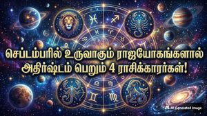 செப்டம்பரில் உருவாகும் பல அரிய ராஜயோகங்கள்: இந்த 4 ராசிக்கு செல்வ செழிப்பை கொண்டு வரும்.. உங்க ராசி என்ன?