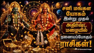 சனி மங்கள யோகம்: இன்று முதல் 3 ராசிக்காரர்களுக்கு கூரைய பிச்சுக்கிட்டு பணம் கொட்டப்போகுது!