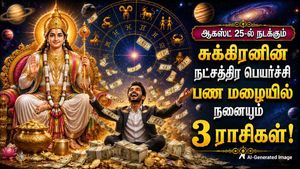 ஆகஸ்ட் 25-ல் நடக்கும் சுக்கிரனின் நட்சத்திர பெயர்ச்சி: இந்த 3 ராசிக்கு பண மழை கொட்டப்போகுது!