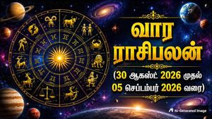 வார ராசிபலன் (30 August - 05 September 2026)- இந்த வாரம் இந்த 5 ராசிக்காரர்களின் பண பிரச்சனை முடிவுக்கு வரும்!