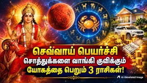 கடக ராசிக்கு சென்றுள்ள செவ்வாய்: இன்று முதல் இந்த 3 ராசிக்காரர்களுக்கு பணமும், சொத்துக்களும் குவியும்..