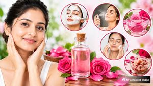 பார்லர் செல்லாமல் முகப்பொலிவை அதிகரிக்கணுமா? அப்ப ரோஸ் வாட்டரை இப்படி யூஸ் பண்ணுங்க...