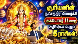 சூரியனின் நட்சத்திர பெயர்ச்சி: அக்டோபர் 11 வரை இந்த 5 ராசிக்கு பணமும், வெற்றியும் குவியும்!