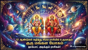 12 ஆண்டுகள் கழித்து சிம்ம ராசியில் உருவாகும் குரு மங்கள யோகம்: இந்த 3 ராசிக்கு டபுள் ஜாக்பாட் அடிக்கப்போகுது! 