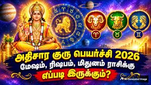 அதிசார குரு பெயர்ச்சி 2026: மேஷம், ரிஷபம், மிதுனம் ராசிக்கு எப்படி இருக்கும்? - ஜோதிடர் கணிப்புகள்