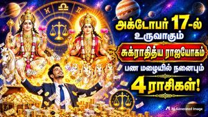 அக்டோபர் 17-ல் உருவாகும் சுக்ராதித்ய ராஜயோகம்: இந்த 4 ராசிக்கு பண மழை கொட்டப்போகுது!