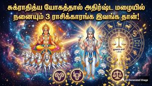 சுக்ராதித்ய யோகத்தால் இந்த 3 ராசிக்கு தொட்டதெல்லாம் வெற்றி கிட்டும்.. பண மழை கொட்டும்..