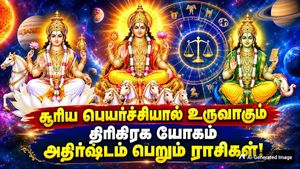 சூரிய பெயர்ச்சியால் உருவாகும் திரிகிரக யோகம்: இந்த 3 ராசிக்கு டபுள் ஜாக்பாட் அடிக்கப்போகுது!
