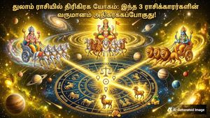 துலாம் ராசியில் உருவாகும் திரிகிரக யோகம்: இந்த 3 ராசிக்காரர்களின் வருமானம் அதிகரிக்கப்போகுது!