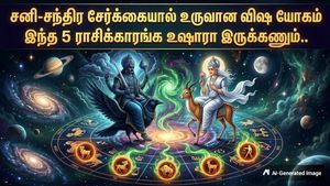 சனி-சந்திர சேர்க்கை உருவாக்கிய விஷ யோகம்: அடுத்த 2 நாள் இந்த 5 ராசிக்காரங்க ஜாக்கிரதையா இருக்கணும்..!