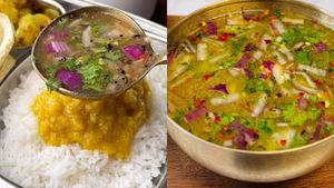 ముద్దపప్పు, వేడి వేడి అన్నంలోకి అమృతంలాంటి మామిడికాయ పచ్చి పులుసు..ఇలా చేస్తే రుచి అద్భుతం!
