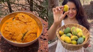 సమీరా రెడ్డి చేసిన గోవా స్పెషల్ మ్యాంగో కొబ్బరి కర్రీ..అన్నంలోకి అమృతమే..మీ ఇంట్లోనే ఎలా చేసుకోవాలంటే..