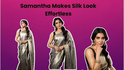 Newlywed Samantha Ruth Prabu Transforms A Silk Saree Into a Style Moment