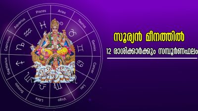 ഇന്ന് മുതല് സൂര്യന് മീനത്തില്: 12 രാശിക്കാര്ക്കും സമ്പൂര്ണ ഗുണദോഷഫലം അറിയാം