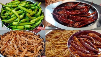 పెరుగన్నం, పప్పులోకి అమృతంలా ఉండే చల్ల మిరపకాయలు..ఇలా చేస్తే కరకరలాడుతూ ఏడాదంతా నిల్వ!