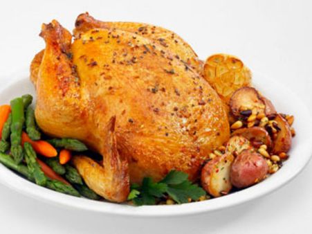 রোস্ট মুরগীর মাংস