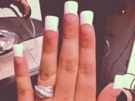 লম্বা, চৌকা নখ