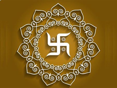 ৩.সোয়াস্তিকা চিহ্ন: