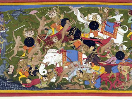 ৪. রামায়ণ এবং মহাভারতের ছবি: