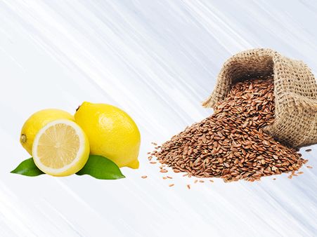 ৬) লেবুর রস এবং ফ্ল্যাক্স সিড হেয়ার মাস্ক