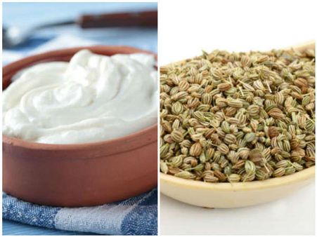 মৌরি এবং টক দই 