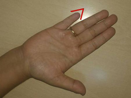 আঙুল ছোটো ও সরু