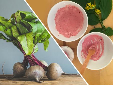 বিট এবং ক্রিম ফেস মাস্ক