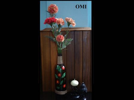 Painted flower vase