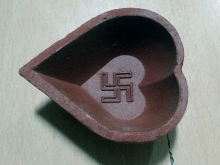 The Heart Shaped Diya