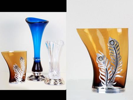 Stained Glass Vases