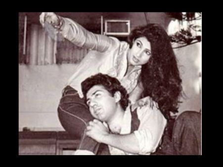 Dimple Kapadia and Sunny Deol