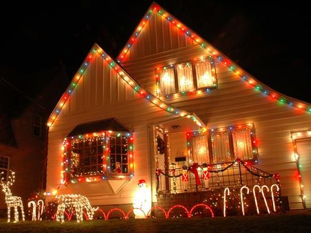 Christmas Candies And Rope Lights
