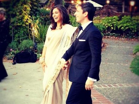 Lisa Ray Wedding Saree