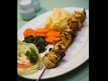 Black Pepper Chicken Skewers