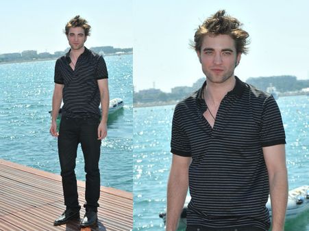 Robert Pattinson's Narrow Stripes