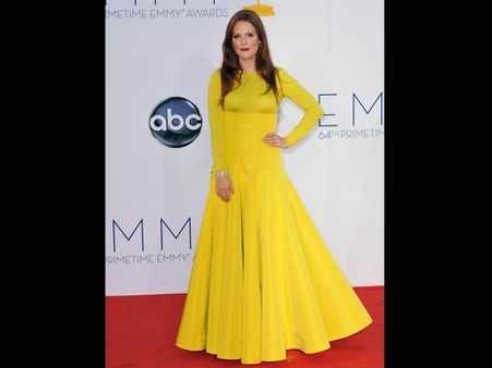 Julliane Moore's Neon Gown Julliane Moore's Neon Gown