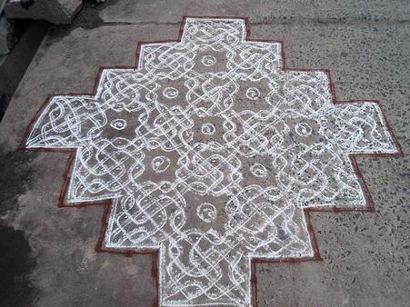 Drawing The Kolam Drawing The Kolam