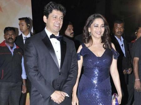 Madhuri Dixit: Blue Shimmering Gown Madhuri Dixit: Blue Shimmering Gown