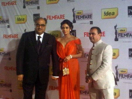 Sridevi In Orange Gown