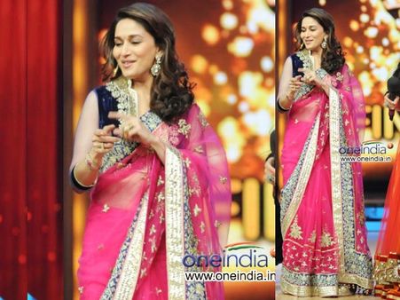 Pink Zardosi Saree